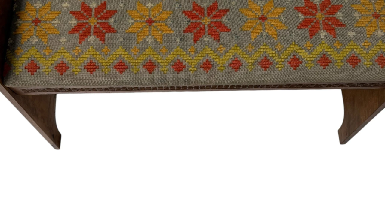 Swedish Mid-Century Modern Ash Small Bench or Stool, 1960s